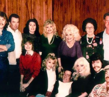 Parton with her family